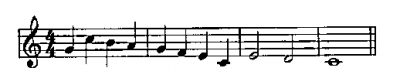 The passage, when transposed 312 tones up, will be in the key of?