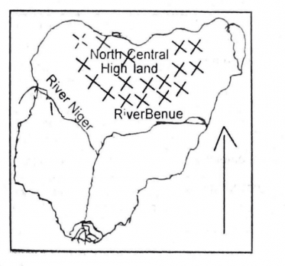 2011 WAEC Physics Theory A Draw A Sketch Map Of Nigena On The Map