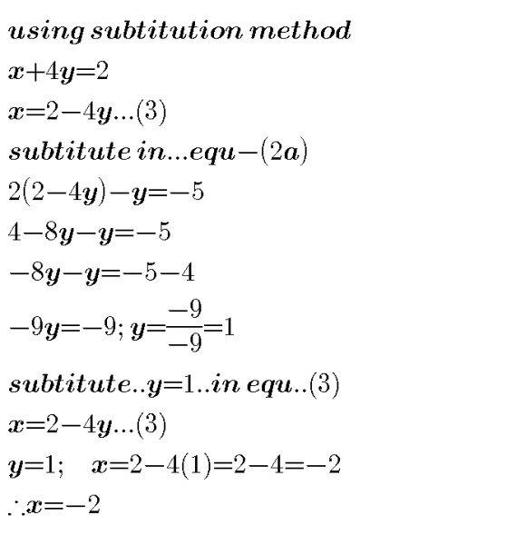 Solve 2x 3y 2 X 2y 5 3x Y Myschool