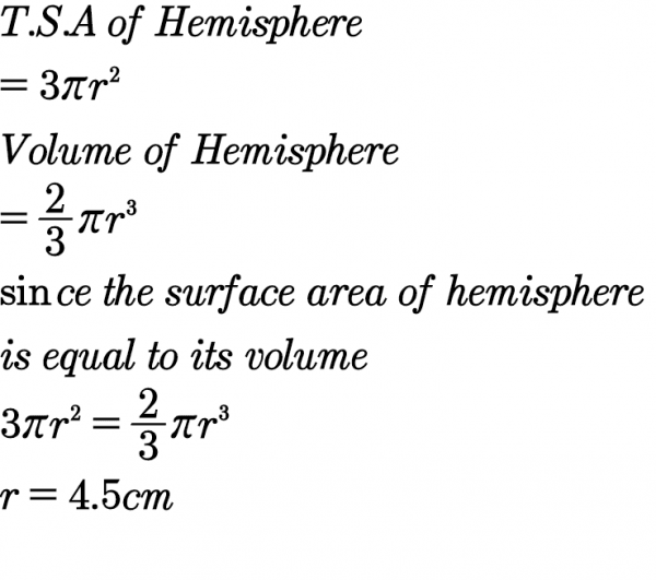 How To Find Total Surface Area Of A Hemisphere