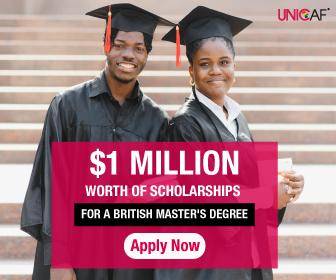 UNICAF $1 Million Worth of Scholarships for a British Master's Degree - Apply Now