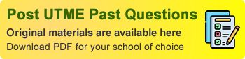 Post-UTME Past Questions - Original materials are available here - Download PDF for your school of choice + 1 year SMS alerts