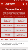Android App for Past Questions & Answers for JAMB, WAEC, NECO and NABTEB