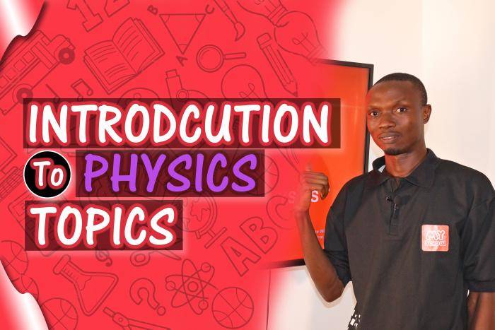 Topics to Be Treated In Physics